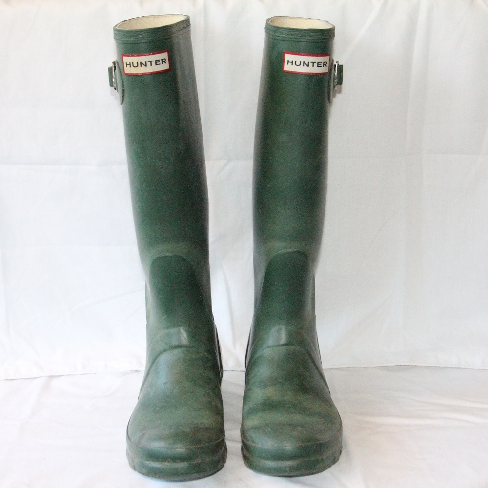 Hunter Boots in Green